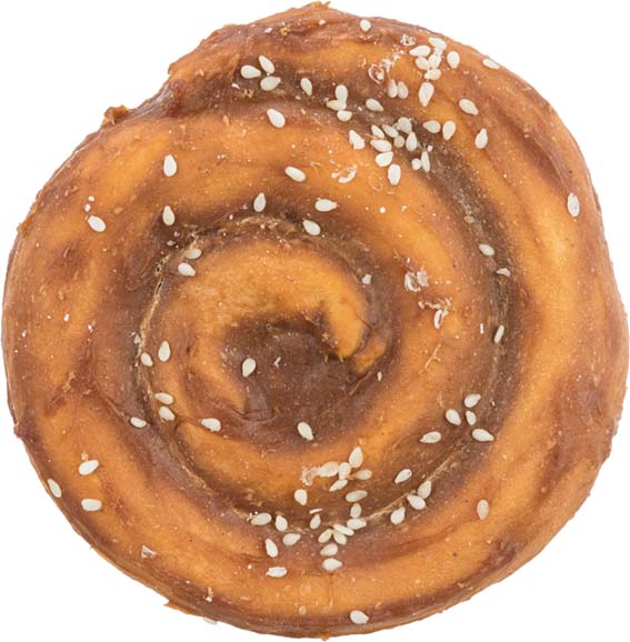 Trixie Cinnamon Roll Denta Fun Chew Duck – 3-pack