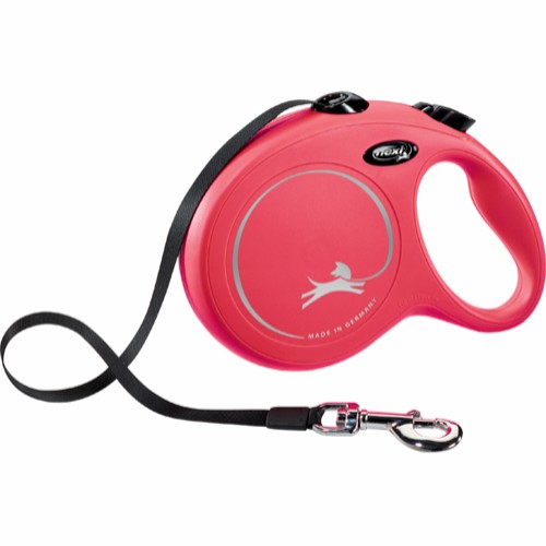 Flexi New Classic L, 8 m, nauha – enint. 50 kg, Punainen - 2