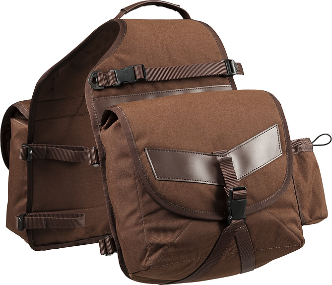 RANDOL'S Waterproof'Tout Chemin' Double Saddle Bags Brown