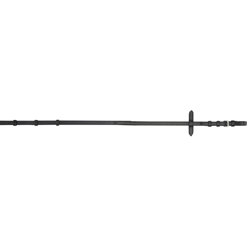 Horse Guard Classic leather/rubber rein w/stoppers Musta, Poni