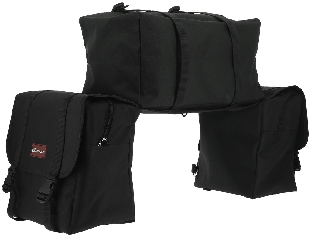 RANDOL'S 'Grand Voyageur' Saddle Bag Black - 2