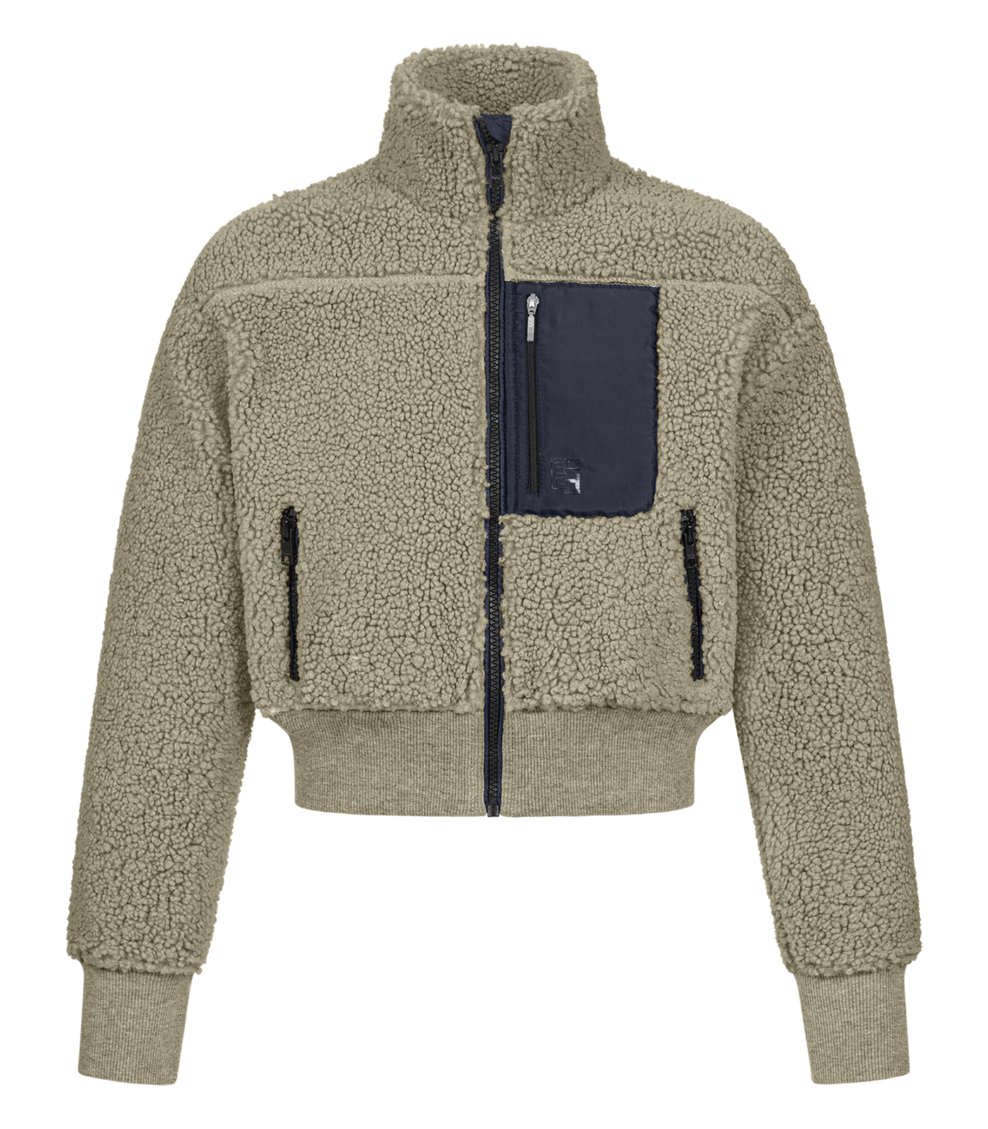 ELT Alba Teddy Fleecejacka Junior - Beigegrå (146/152)