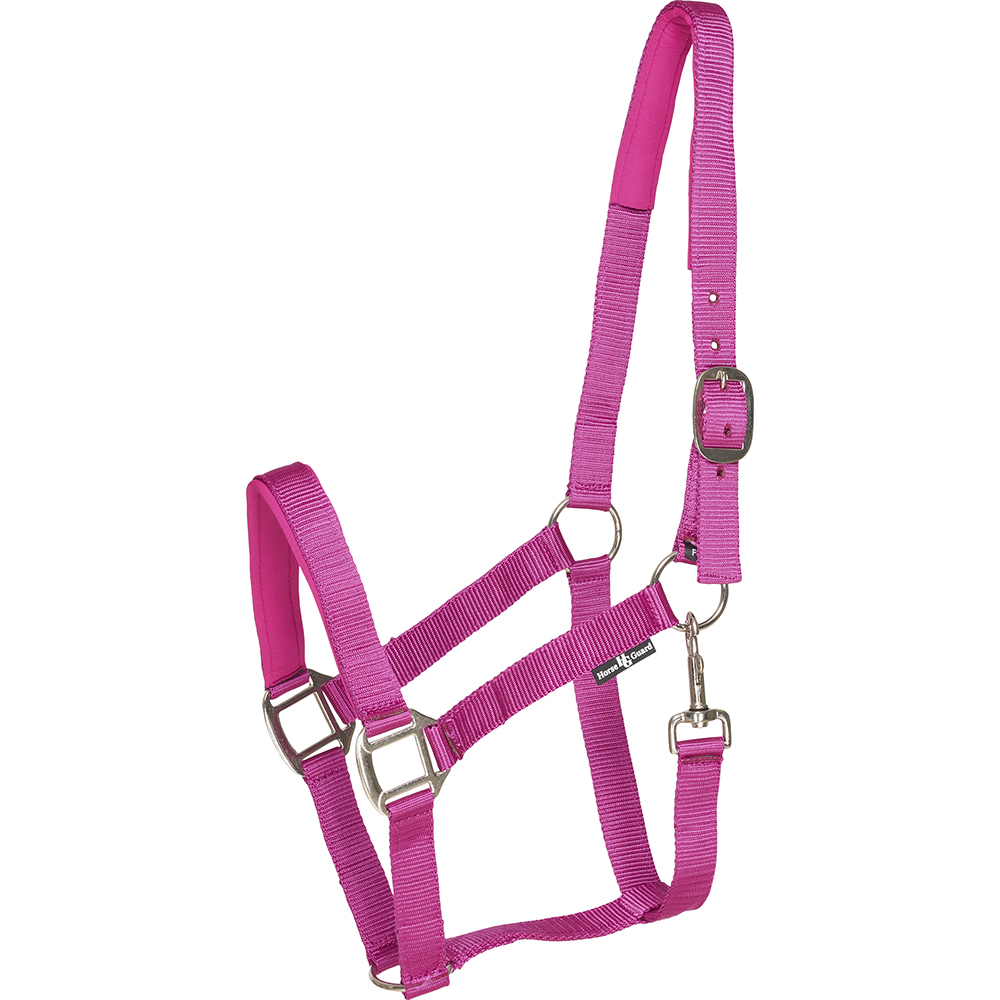 Horse Guard Nylon halter Vaaleanpunainen, Cob