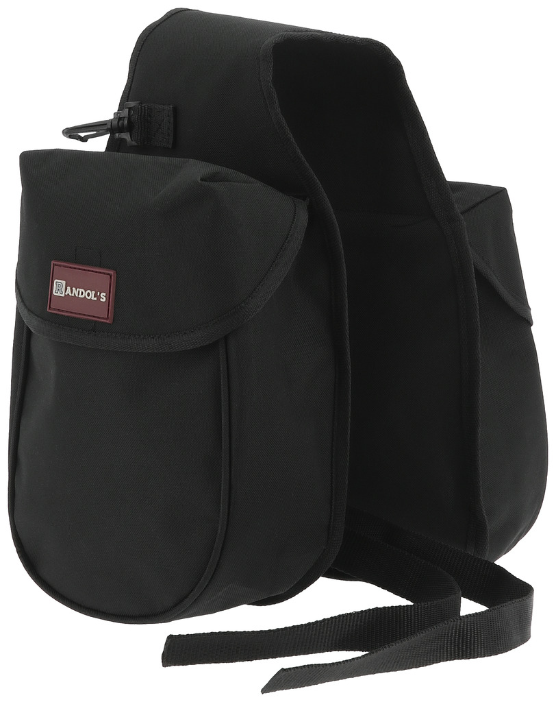 RANDOLS Double Front Saddle Bag Black - 2