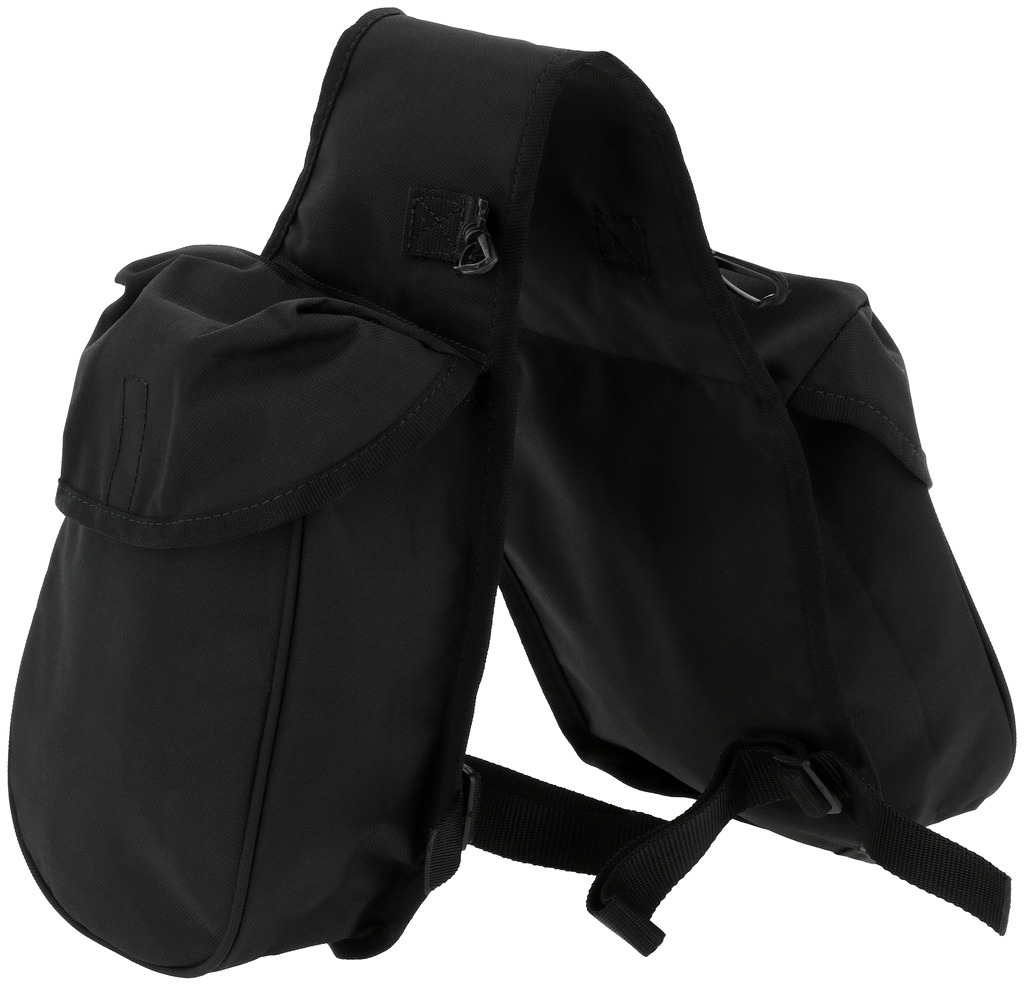 RANDOLS Double Front Saddle Bag Black