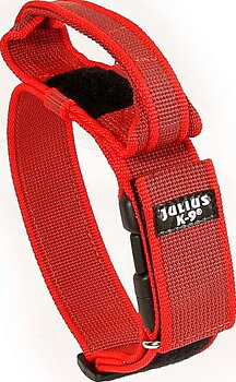 JULIUS-K9 Color & Gray ‑kaulapanta kahvalla - punainen