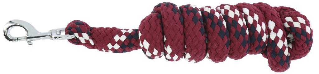 EQUITHEME 'Ligne' Lead Rope Navy/Burgundy/White - 2