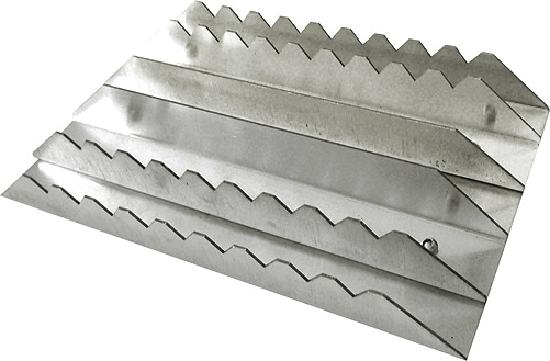 HIPPOTONIC Rectangular Aluminium Curry Comb