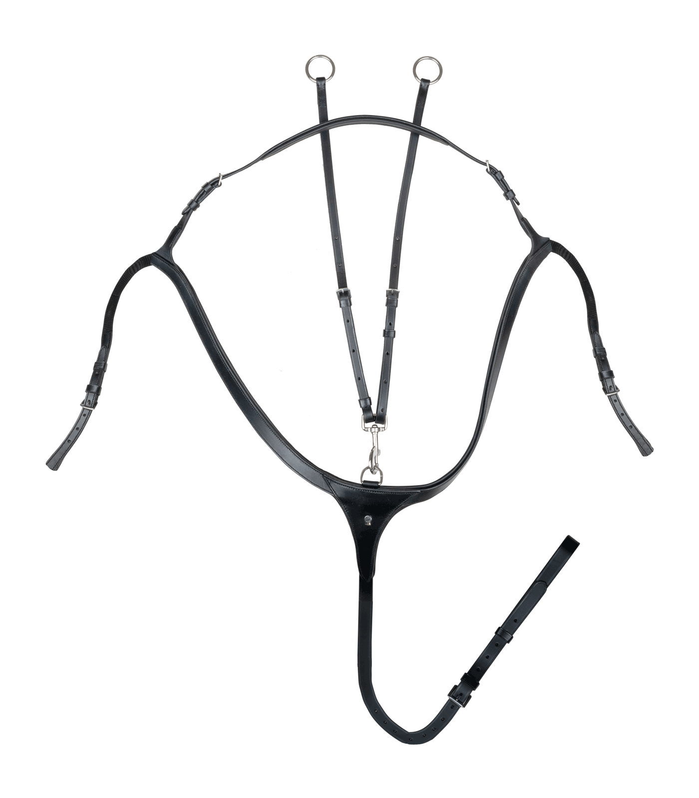 Waldhausen X-Line breastplate with long bridge - Black (Cob)
