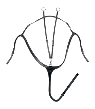 Waldhausen X-Line breastplate with long bridge - Black