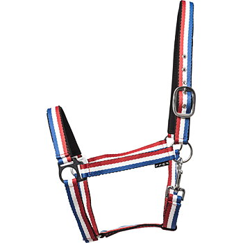 Faxi Halter Icelandic Blue/White/Red , Pony