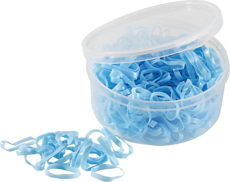 HIPPOTONIC Silicone Rubber Bands Light Blue