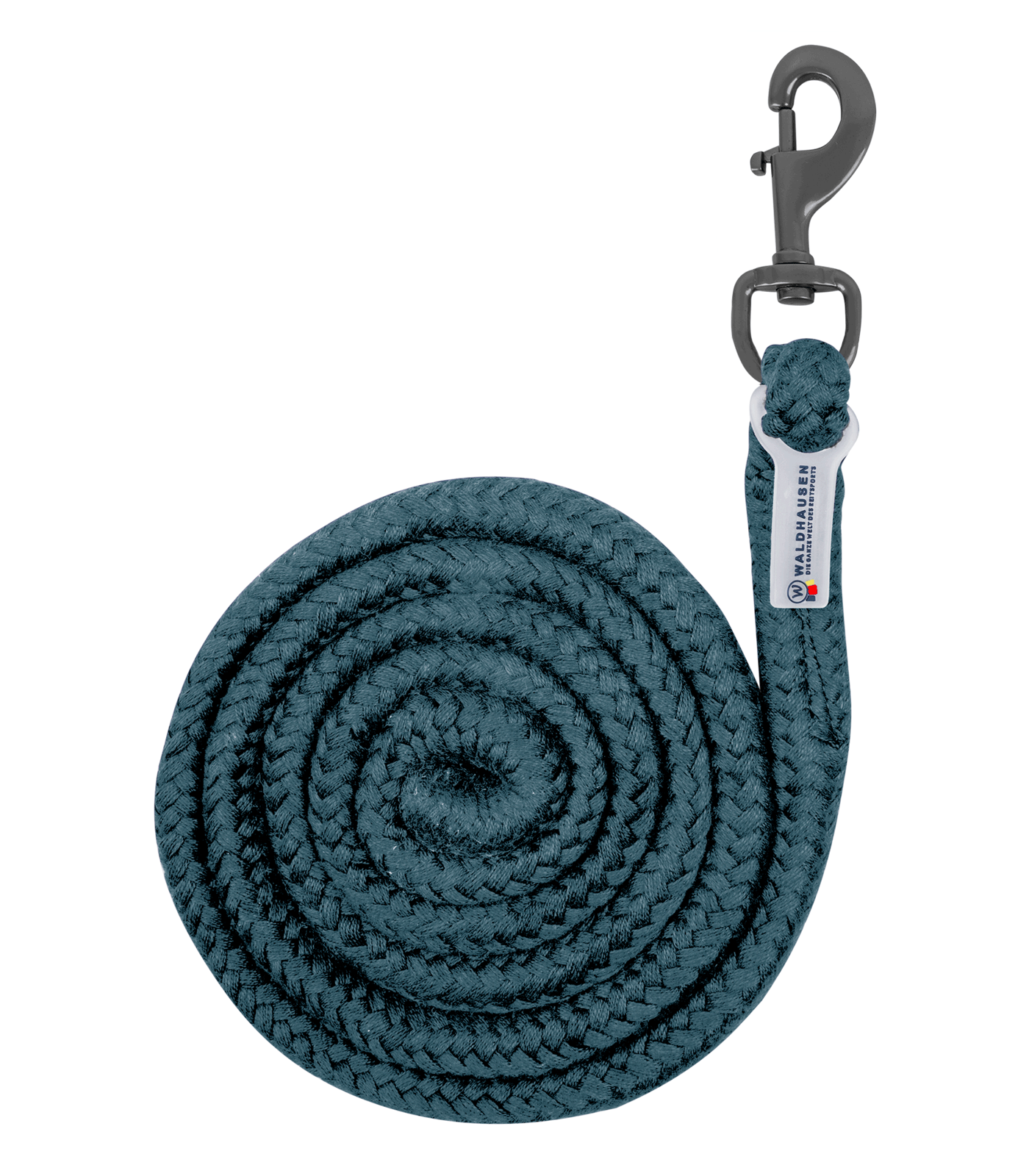 Waldhausen Plus Grimskaft med Karbinhake och Mörka Beslag - Petrol Blå