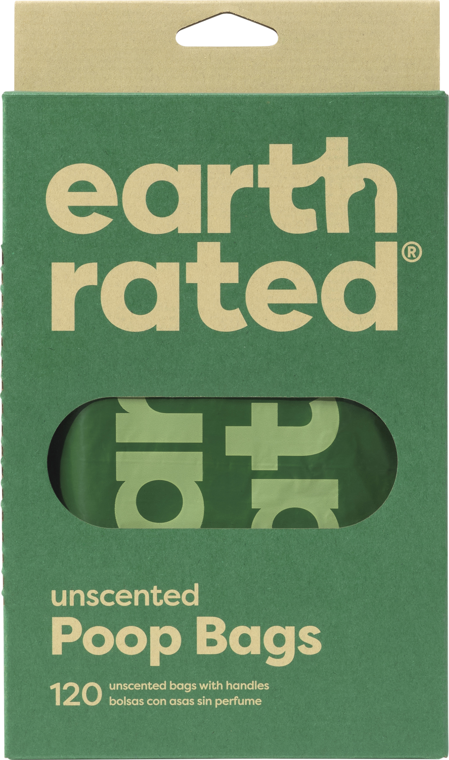 Earth Rated 120 st Eco-Friendly Bajspåsar Med Handtag - Utan Doft