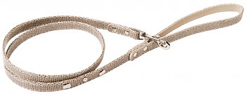 Wouapy Original Dog Leash with Hearts and Pearls - Beige