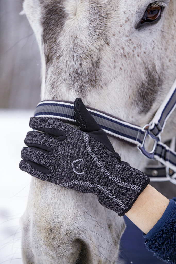 EQUITHEME 'Chaud' Ridhandskar chine Grå - XXL - 2