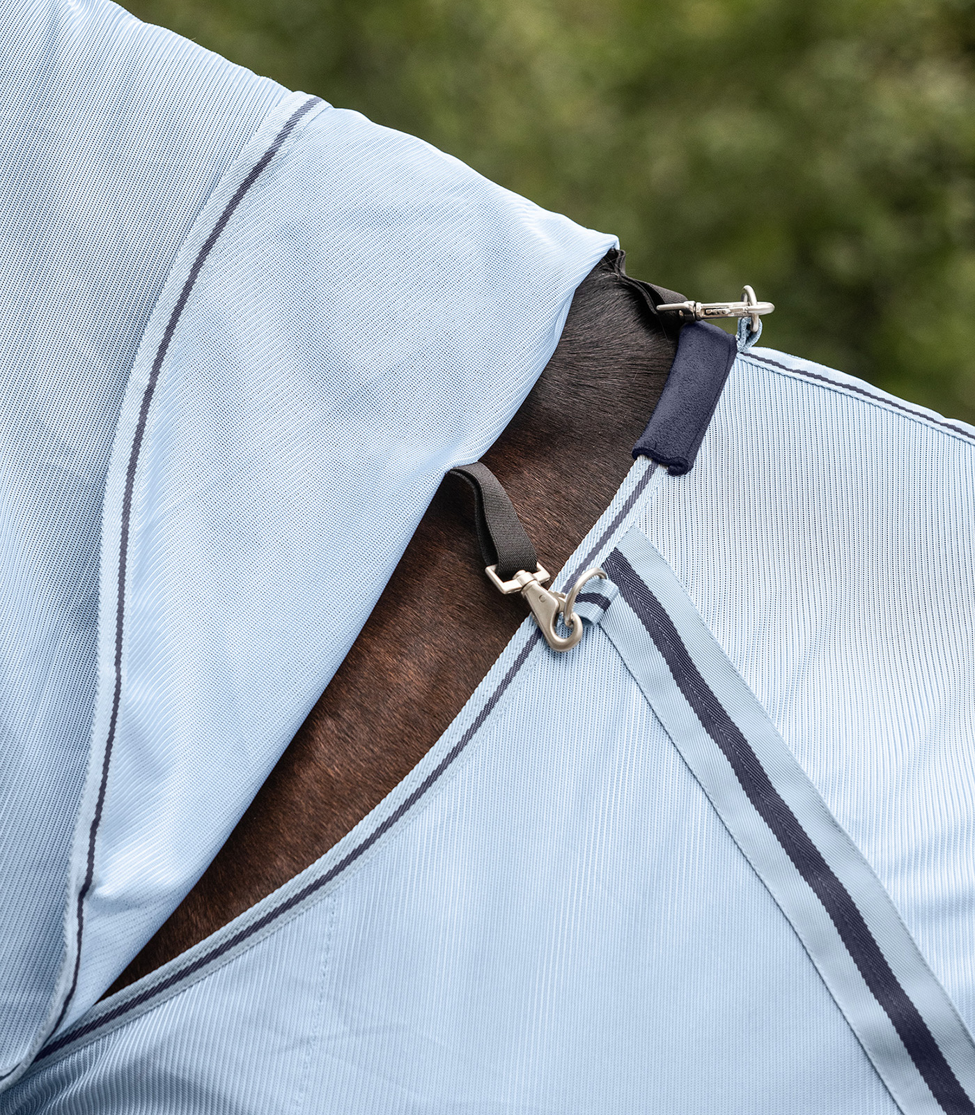 Waldhausen PROTECT fly rug neck light blue/dark blue, Cob - 3