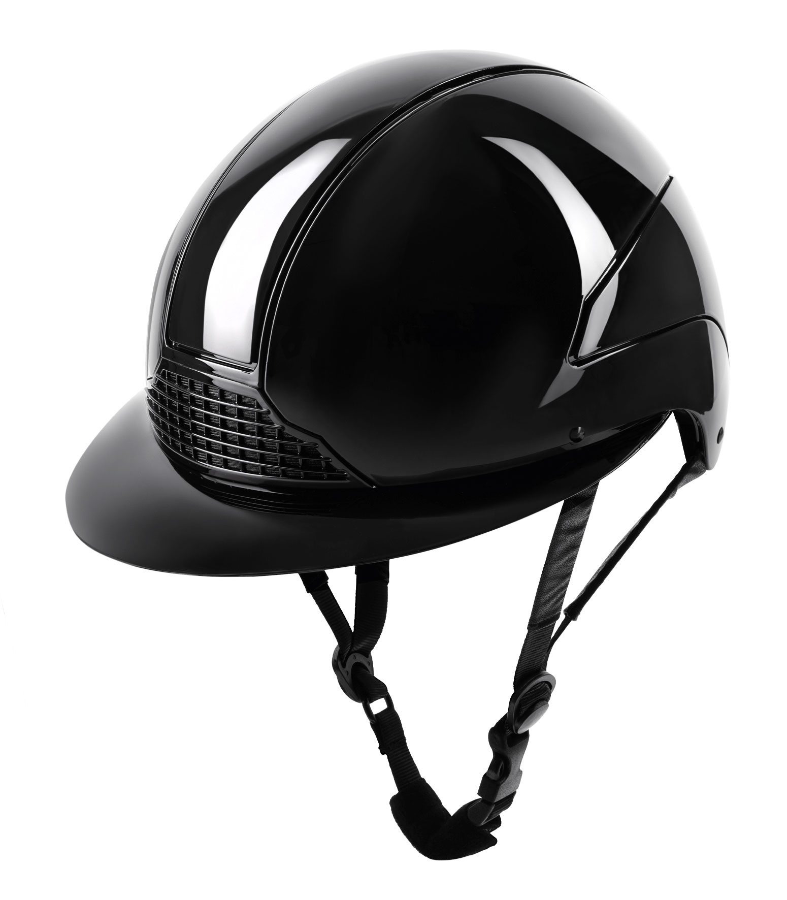 SWING H24 Lady glossy riding helmet - Glossy black, 59 - 61 cm