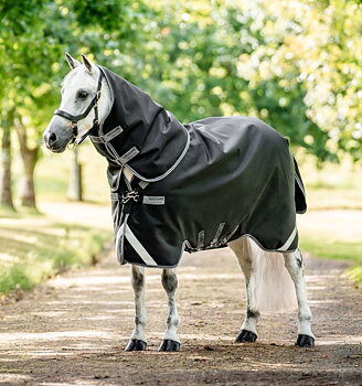 Horseware Rambo 1680D Plus Ulkoloimi 450g VL Musta/Thunderstorm Harmaa & Hopea