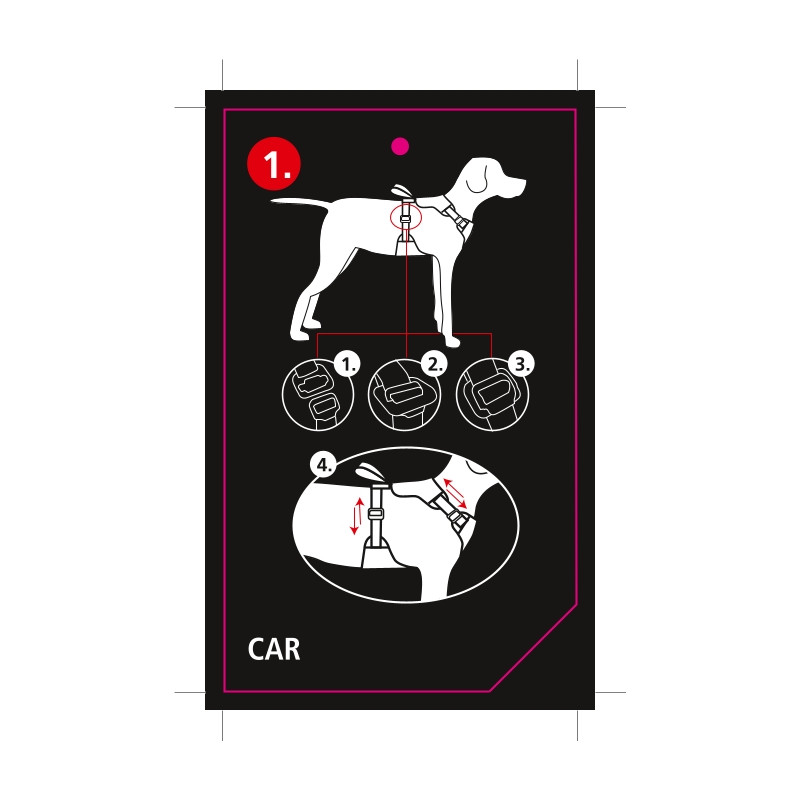 Rukka Pets Car Harness - Black, S - vain tämä kappale - 5