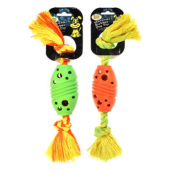 Globus Sport - Rubber toy with rope - Available in two colors