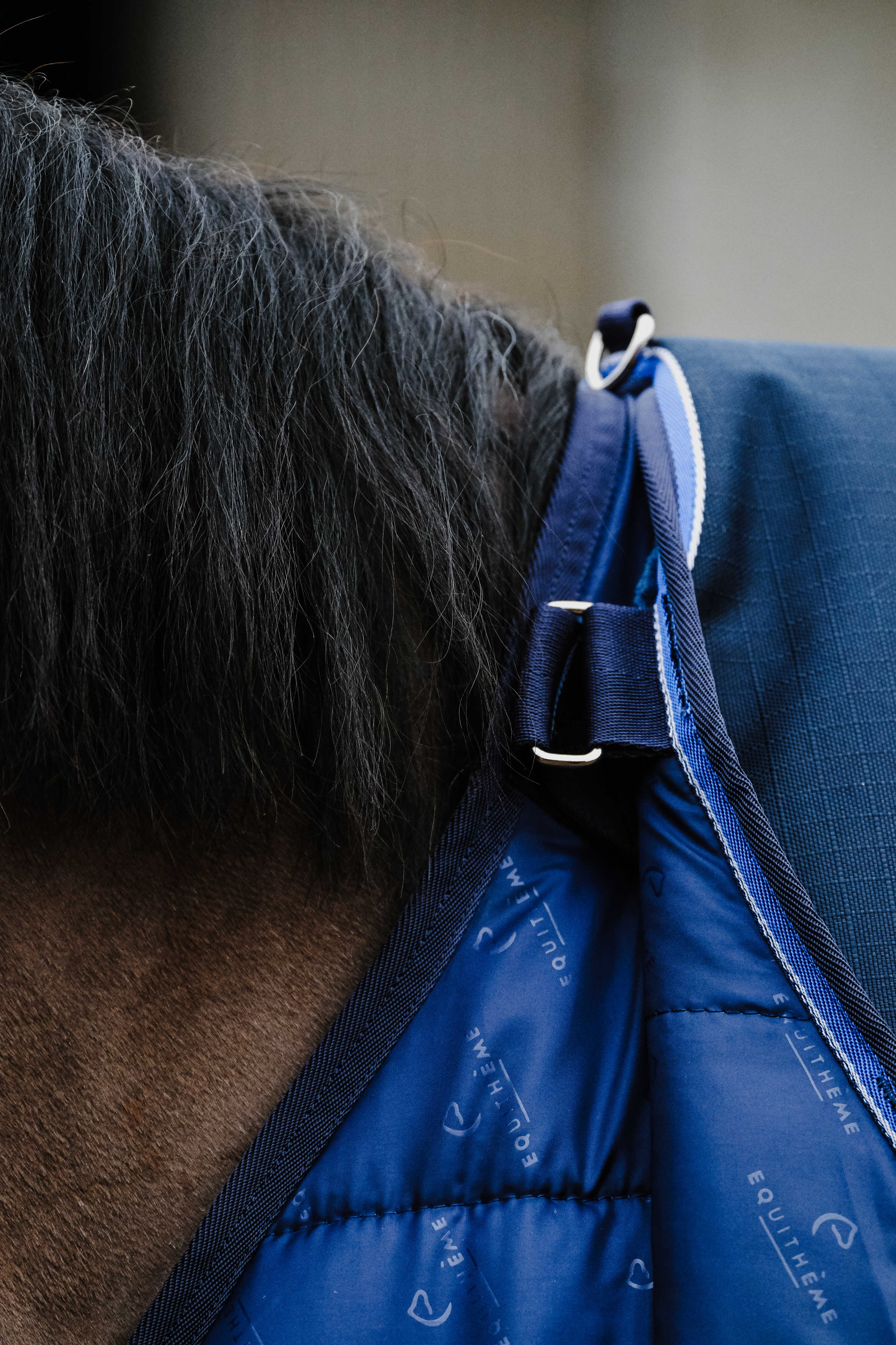 Equitheme Classic Liner, 100 g Navy blue, 7'0 - 165 cm