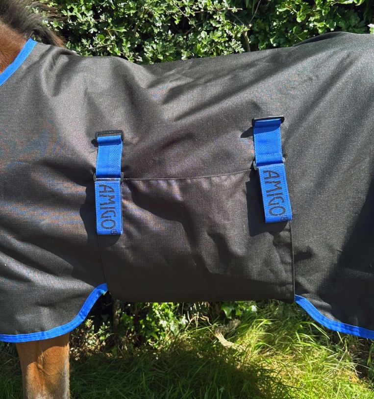 Horseware Amigo Ripstop 900D Foal Turnout 50g Black/Classic Blue - 9