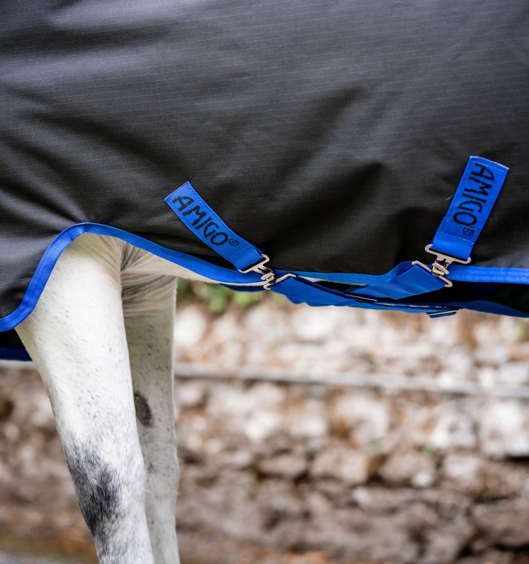 Horseware Amigo Ripstop 900D Pony Turnout 50g Black/Classic Blue - 3
