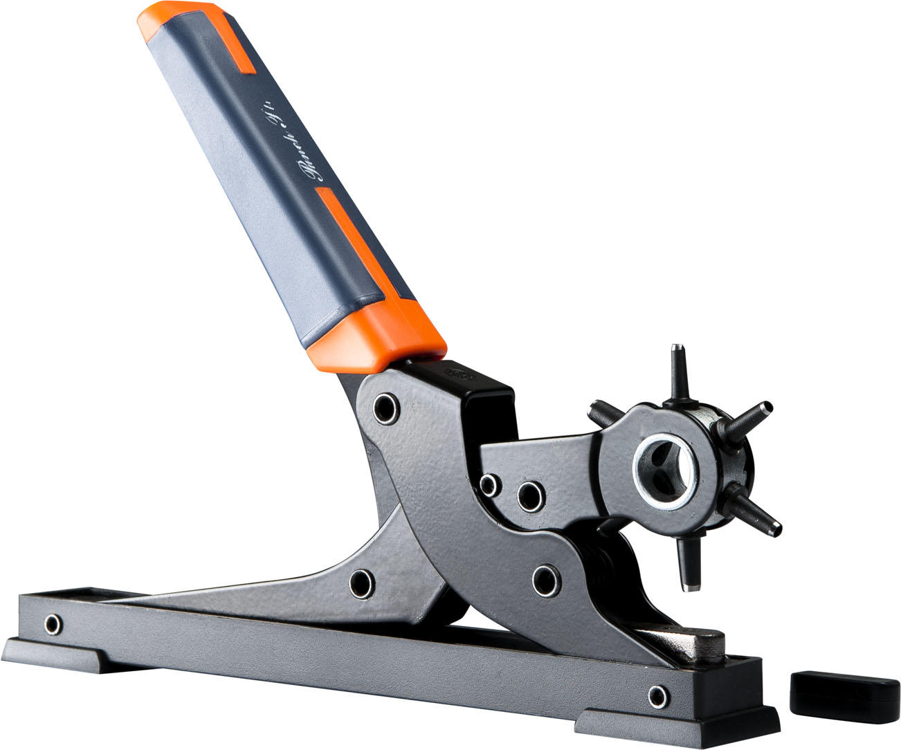 HIPPOTONIC Tabletop Hole Punch Navy/Orange