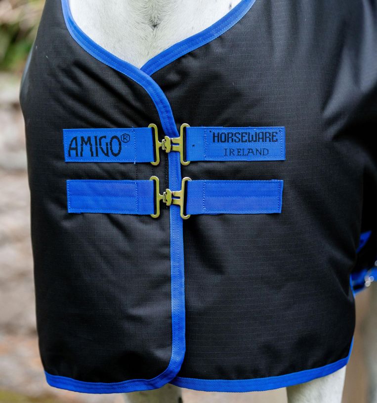 Horseware Amigo Ripstop 900D Pony Turnout 200g Musta/Klassinen Sininen - 2