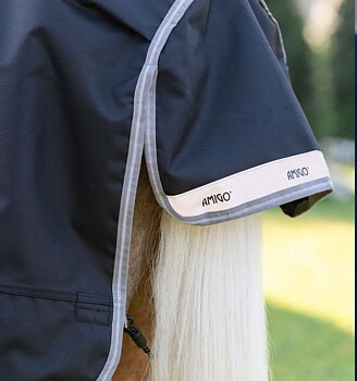 Horseware Amigo 1200D Pony Turnout 50g Musta/Titaaninharmaa & Hopea