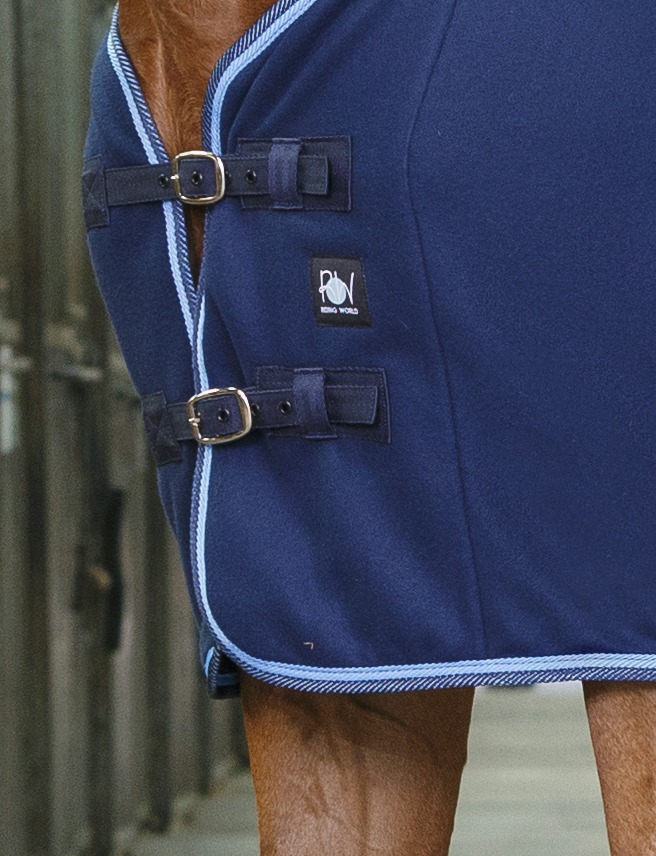 RIDING WORLD Polar Fleeceloimi Mahavöillä Navy/Sky Blue - 2