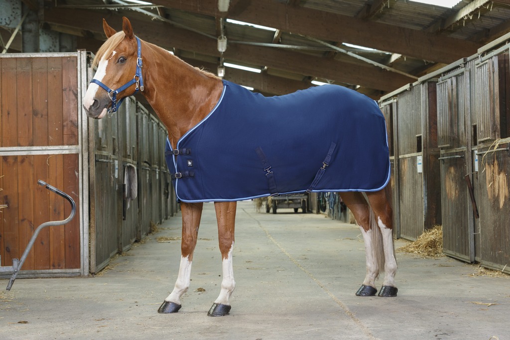 RIDING WORLD Polar Fleecetäcke Med Maggjordar Navy/Sky Blue (4'0 - 80 cm)