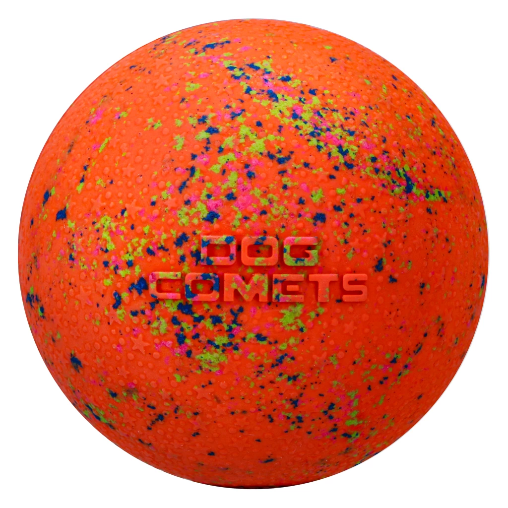 Dog Comets Stardust Dog Toy L - Orange - Floats 