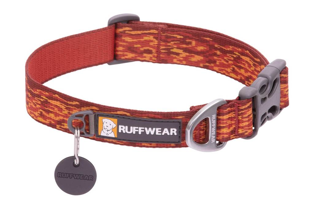 Ruffwear - Flat Out Collar Hundhalsband - Ember Distortion (L)