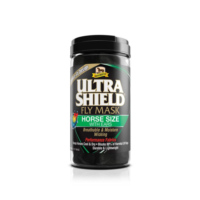 ABSORBINE UltraShield Kärpäshuppu Korvilla - Musta, Cob - 2