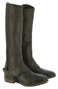 Equitheme Leather Shortchaps - Brown