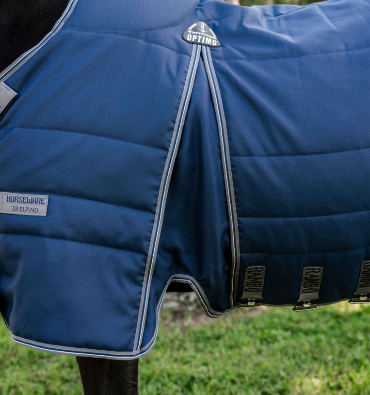 Horseware Rambo Optimo Talliloimi 200g Laivastonsininen/Ukosmyrskyn Harmaa & Hopea - 4