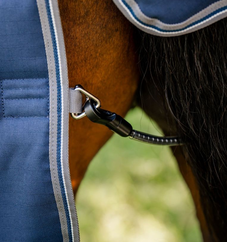 Horseware Rambo Optimo Talliloimi 200g Laivastonsininen/Ukosmyrskyn Harmaa & Hopea - 7