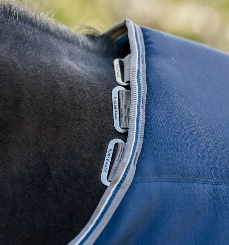 Horseware Rambo Optimo Talliloimi 200g Laivastonsininen/Ukosmyrskyn Harmaa & Hopea - 3