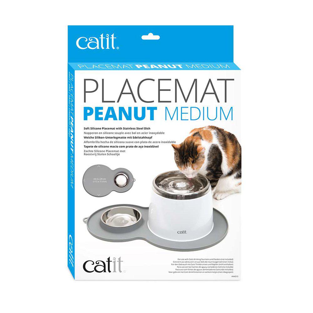 Catit Peanut Silicone Placemat - Grey - 4