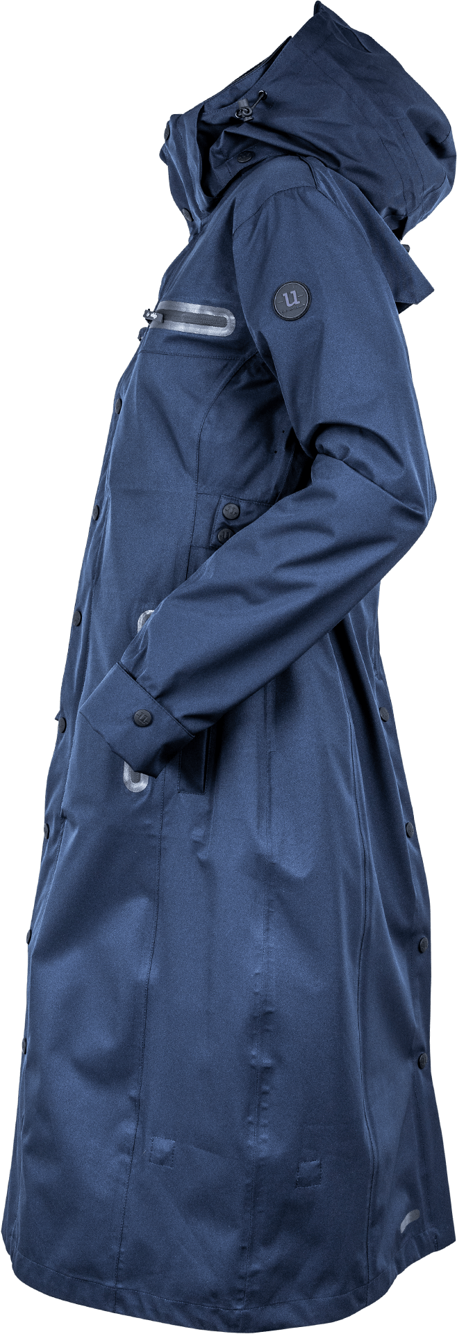 Uhip Trench Long Coat - Uhip Navy - 4
