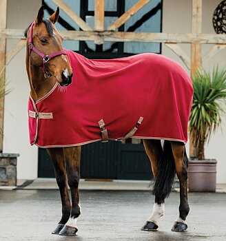 Horseware Amigo Fleece Cooler Mulberry/Taupe