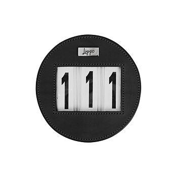 Leather Competition Number Holder - Black