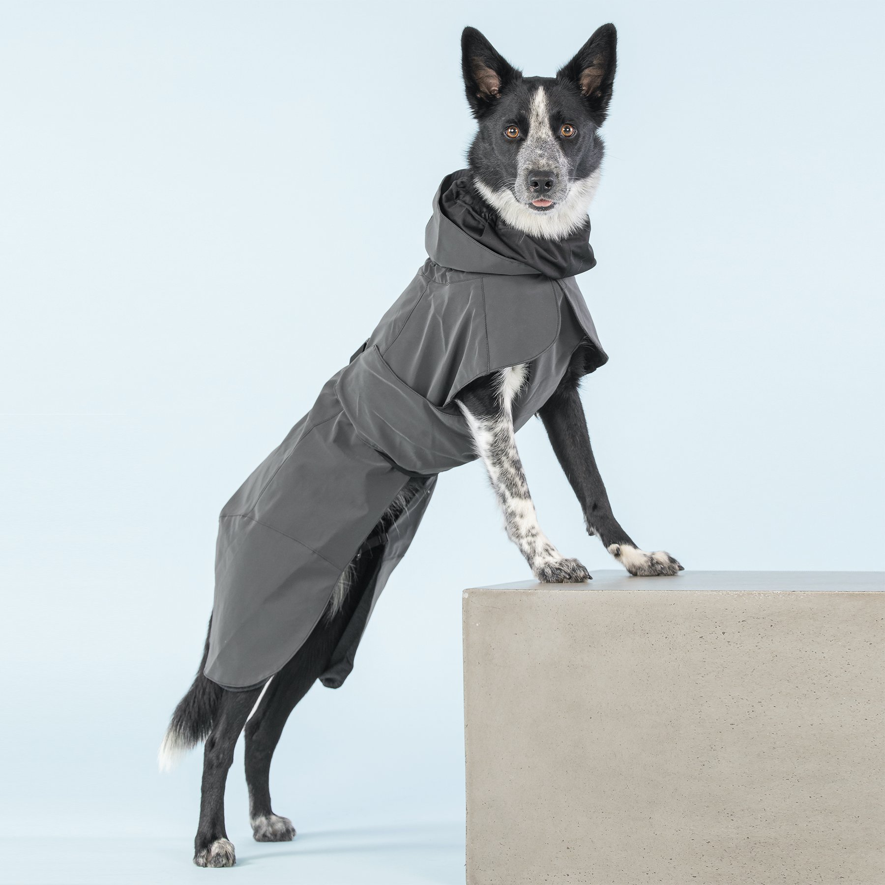 PAIKKA Visibility Raincoat - Dark gray