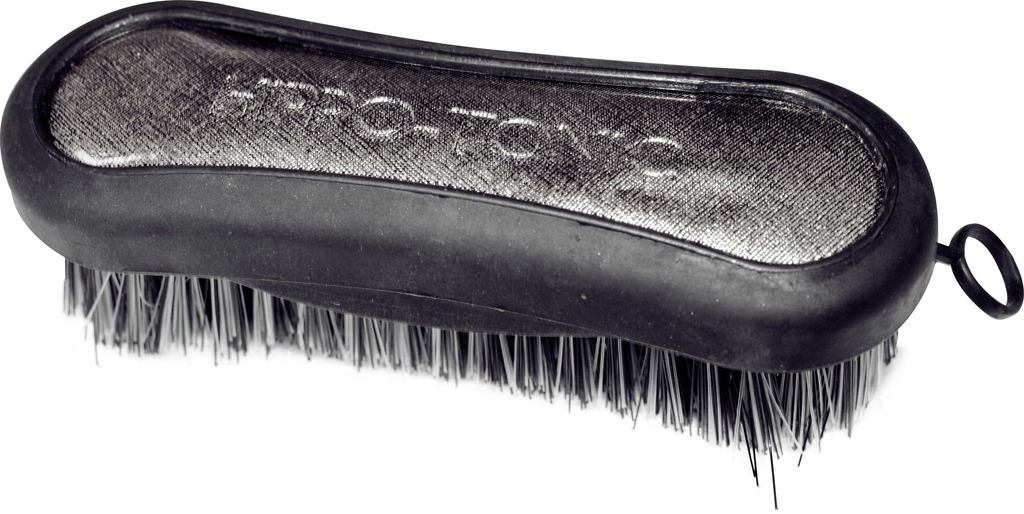 HIPPOTONIC Glosse Pannborste Silver/Svart
