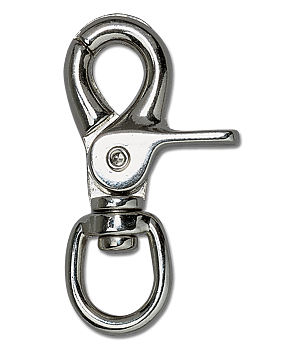 Carabiner with a round shank
