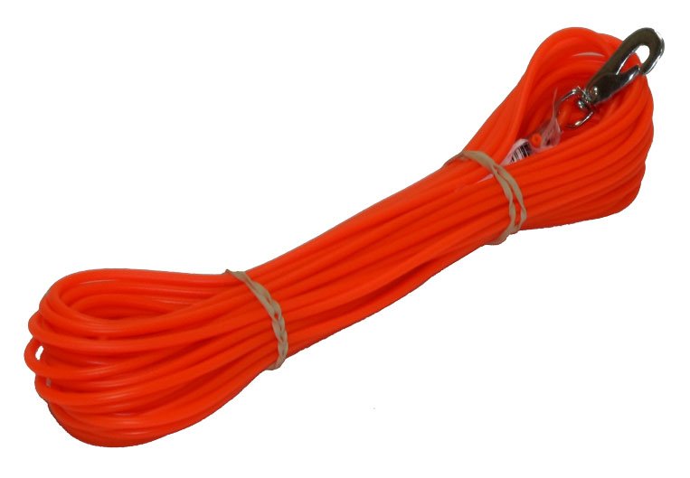Bruks Gjuten Spårlina Biothane - Orange (15 meter x 6 mm)