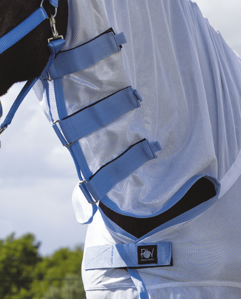 RIDING WORLD Combo Mesh Sheet White/Light Blue - 3