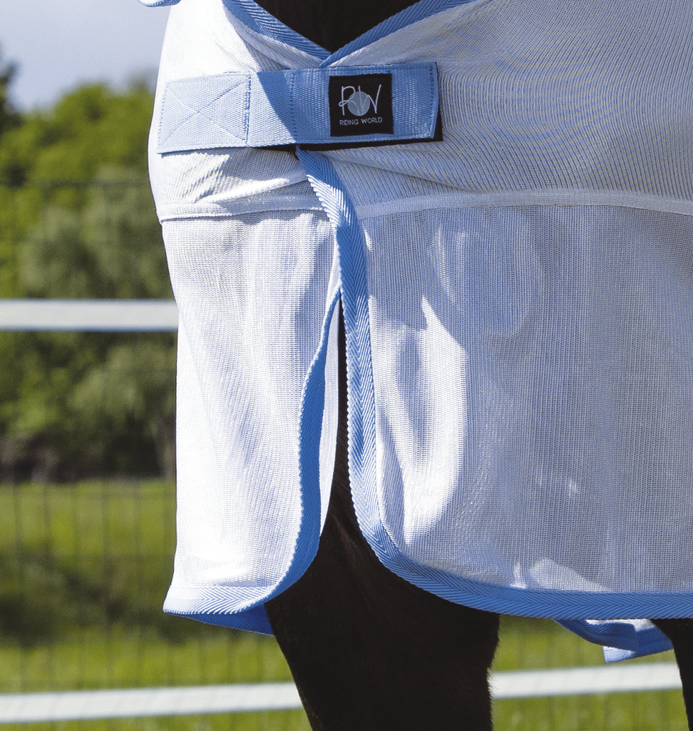 RIDING WORLD Combo Mesh Sheet White/Light Blue - 2